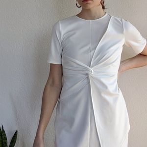 White ASOS wrap dress